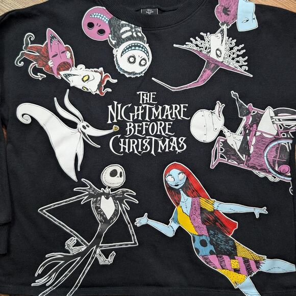 NWOT NIGHTMARE BEFORE CHRISTMAS CROP TOP - Picture 2 of 4
